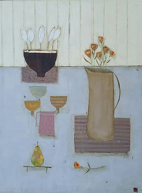 Eithne  Roberts - Crocus bowl and pear